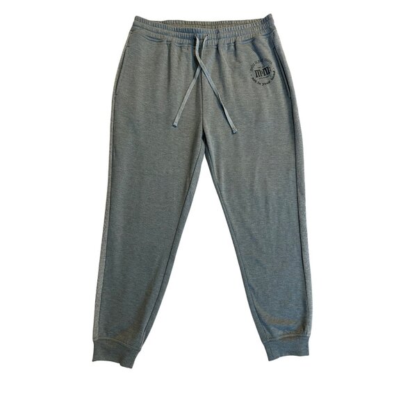 M&Ms " Melts in your Mouth Not In Your Hands"  XL Joggers Gray Mens Lounge Pants - Picture 1 of 10
